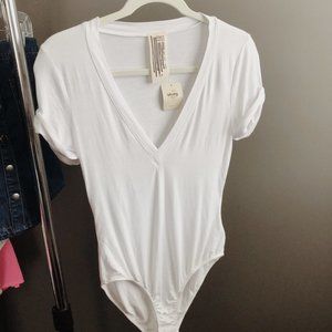 Free People V-Neck Bodysuit
